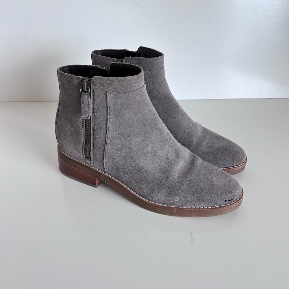 Cole Haan‎ Women's Rene Suede Ankle Booties Stormcloud Gray